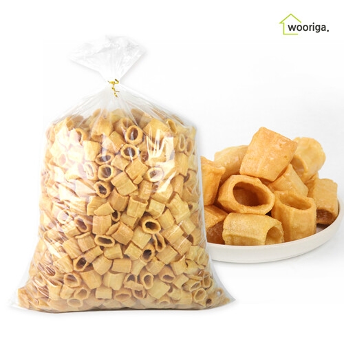 우리가스토리 대롱링구 마카로니 1.5kg 뻥튀기 대용량과자 옛날과자_이미지
