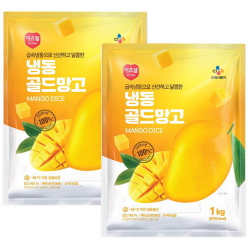 이츠웰 냉동 골드망고 1kg (2개)_이미지