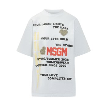 MSGM 반팔 티셔츠 SS26 4042MDM102267002 01 7194085