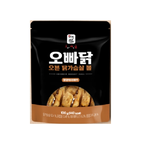 허닭프렌즈 오빠닭 오븐 닭가슴살볼 청양데리야끼 100g (1개)_이미지