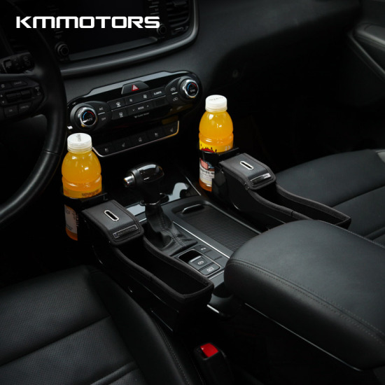 케이엠모터스 S라인 동전 사이드포켓 일반형 컵홀더 (유)