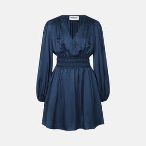 샤링 밴딩 브이넥 미니 원피스 BE25A3FRD0239