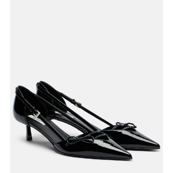 리본 디테일 페이턴트 레더 펌프스 P01174517