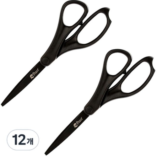 피스코리아 블랙 코팅 가위 (12개)_이미지