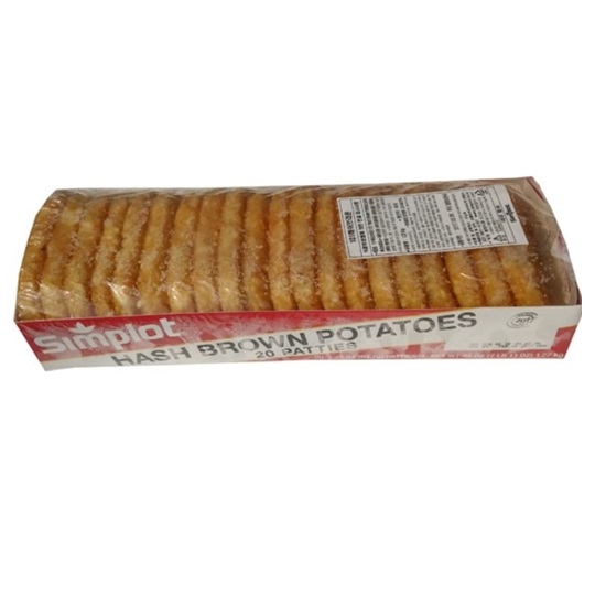 심플로트 해쉬브라운 20개입 1.27kg (1개)_이미지