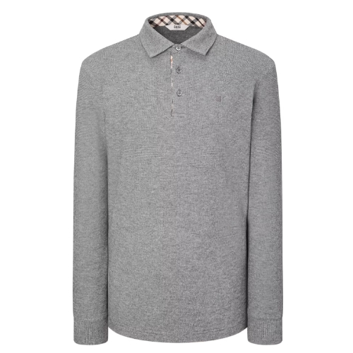 LF 닥스골프 DD로고 멜란지 긴팔폴로티셔츠 WGTS4D902G3