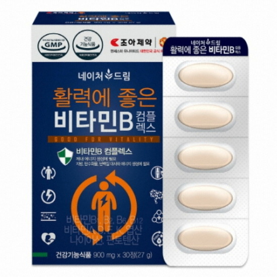  조아제약 네이처드림 활력에 좋은 비타민B 컴플렉스 30정 [8개]