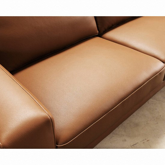 자코모 바우트 천연가죽 소파 3인용 (스툴별도)_이미지