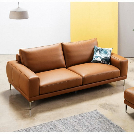 자코모 바우트 천연가죽 소파 3인용 (스툴별도)_이미지