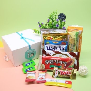 학부모 초청 간식 구디백 선물 음료수 견과류 과자 푸짐한 선물 세트 1101712