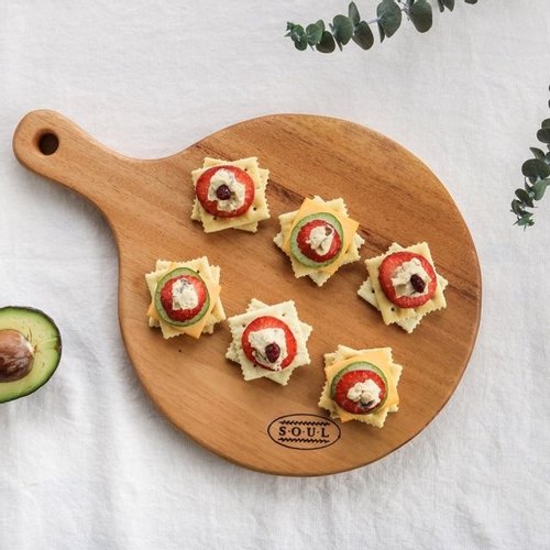 포홈 마호가니 원형 도마