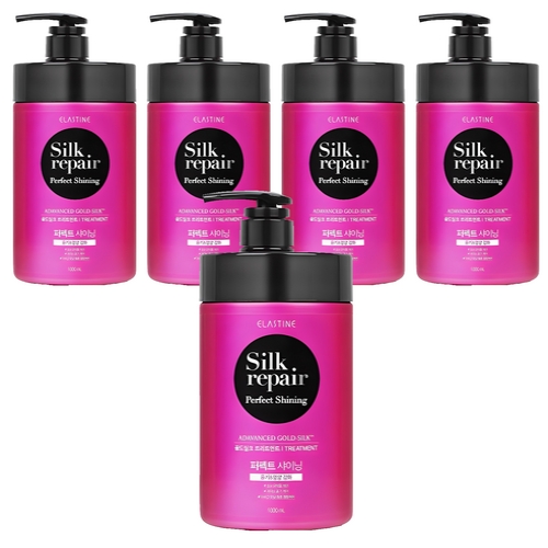 엘라스틴 실크리페어 퍼펙트 샤이닝 골드실크 트리트먼트 1000ml (5개)_이미지