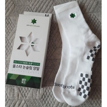 올댓부츠 논슬립 양말 엘리트 화이트