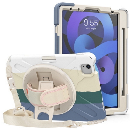 수나르 iPad Pro 11 M4 배리어스 레인보우 스트랩 케이스_이미지