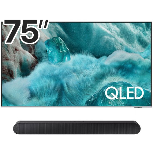 삼성전자 QLED KQ75QF7SAFXKR (벽걸이+사운드바, HW-S55B)