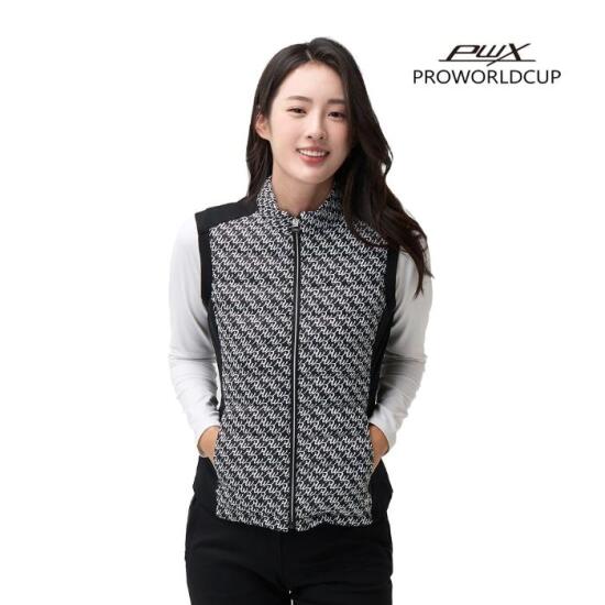프로월드컵 프린트 패딩 하이브리드 베스트 Q323-6451-1ZB_이미지
