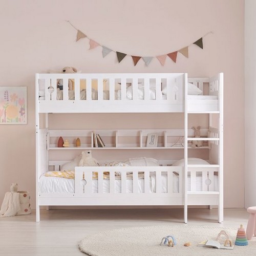 루이즈 원목 2층침대 S+책장