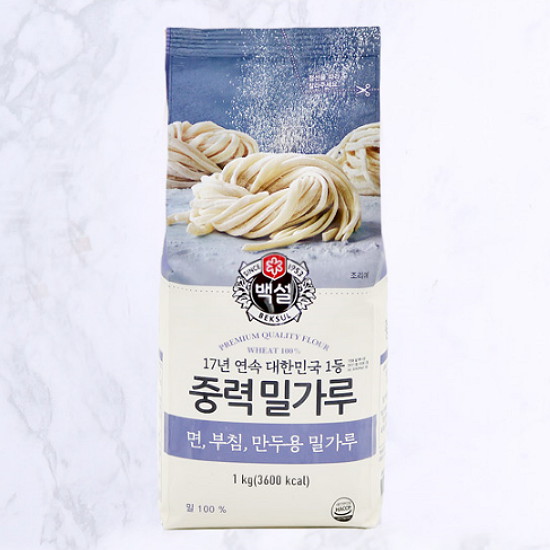 백설 중력 밀가루 1kg (3개)_이미지
