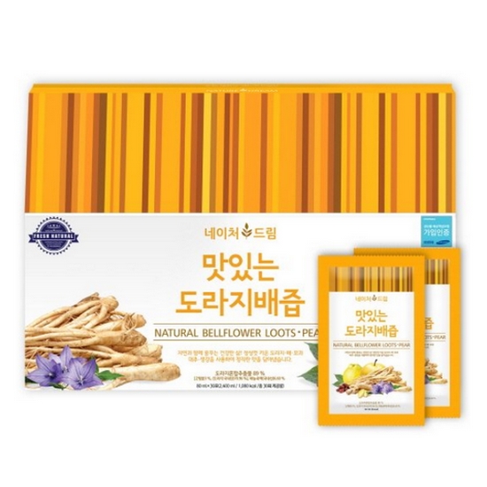 네이처드림 맛있는 도라지배즙 80ml 30포이미지입니다. 누르면 해당 게시물로 새창이동합니다.