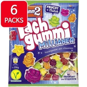 스톡 Nimm2 Lachgummi 과일주스 비타민 젤리 구미 밀리안 250g 6팩_이미지