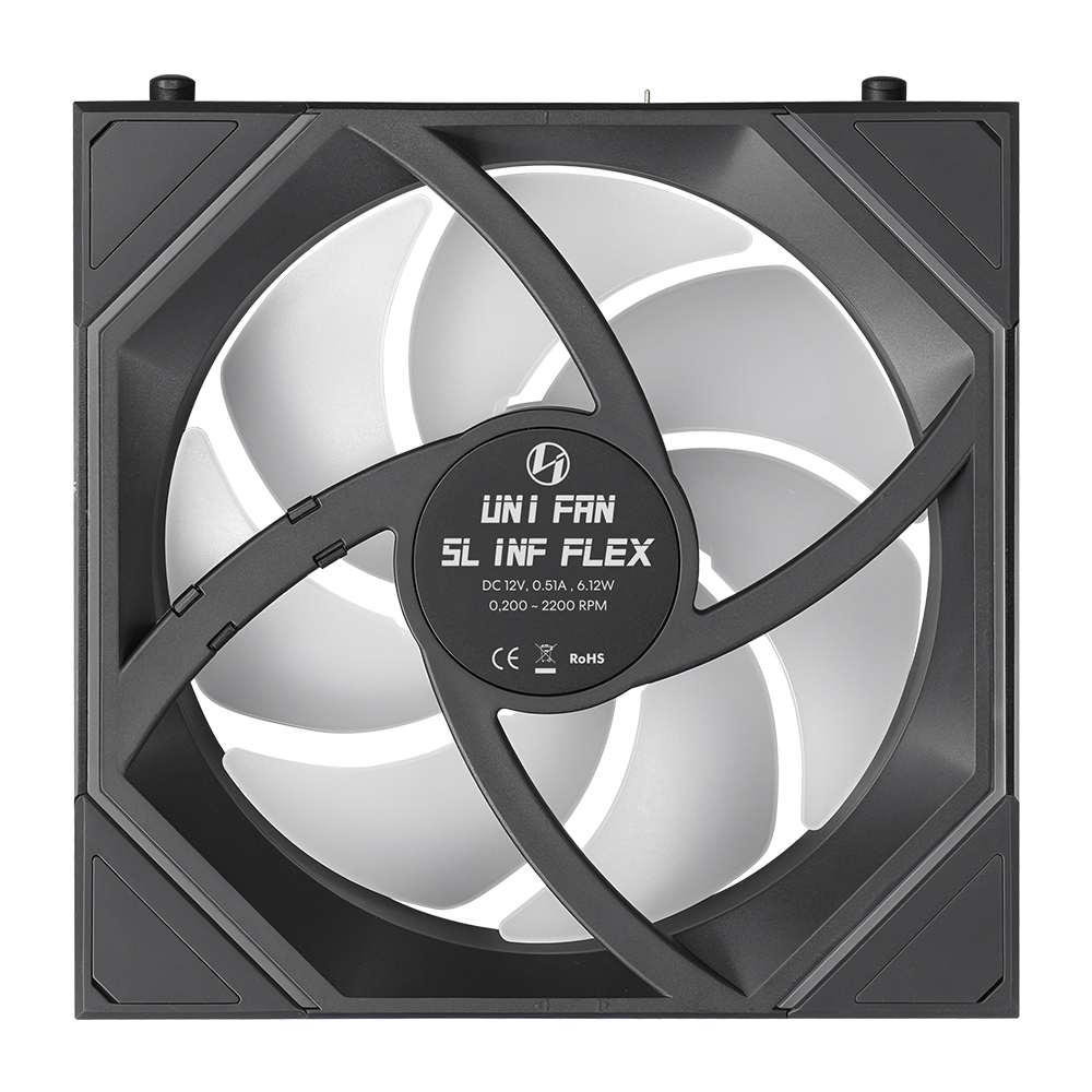 리안리 UNI FAN SL-INF FLEX 120 (3팩, 블랙)_이미지