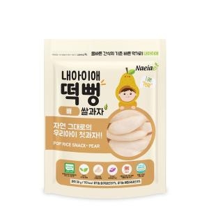 내아이애 유기농 아기과자 떡뻥 쌀과자 배 1개 30g