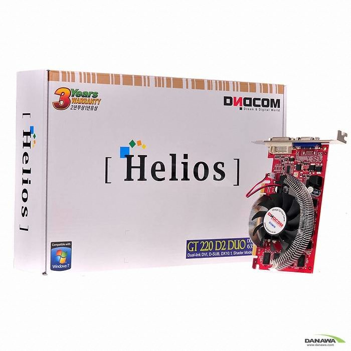 디앤디컴 HELIOS 지포스 GT220 DUO D2 512MB 잘만_이미지