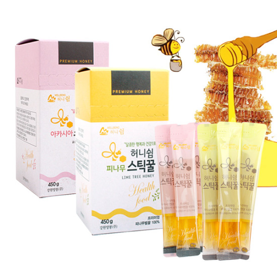 강원양봉 허니쉼 피나무 스틱꿀 10포 (2개)_이미지