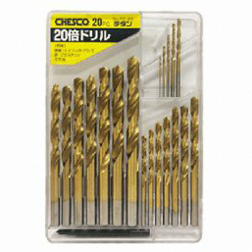 체스코 티타늄강철 드릴세트 TD-20 (20pcs)_이미지