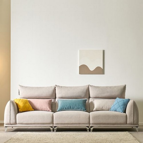 파로마 홈즈 폴린 아쿠아텍스 패브릭 소파 4인용