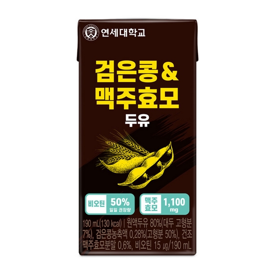 검은콩&맥주효모 두유 190ml