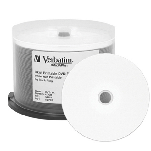 버바팀 DVD+R 4.7GB 16x 케익 50장 와이드 프린터블