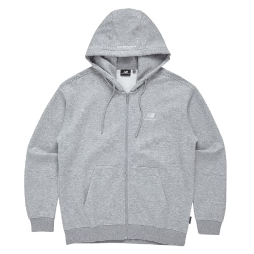 뉴발란스 에센셜 스몰로고 후드집업 NBMDD11013_이미지