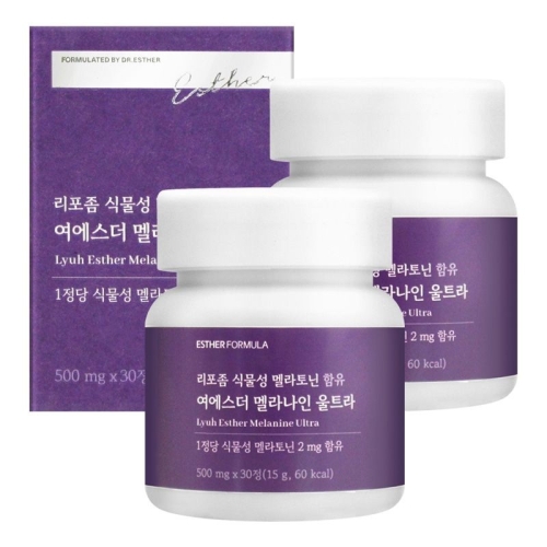 에스더포뮬러 리포좀 식물성 멜라토닌 함유 여에스더 멜라나인 울트라 30정 (2개)_이미지