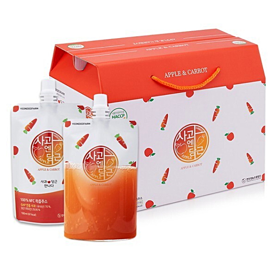 연두팜 사과엔당근 100ml 40포 (1개)