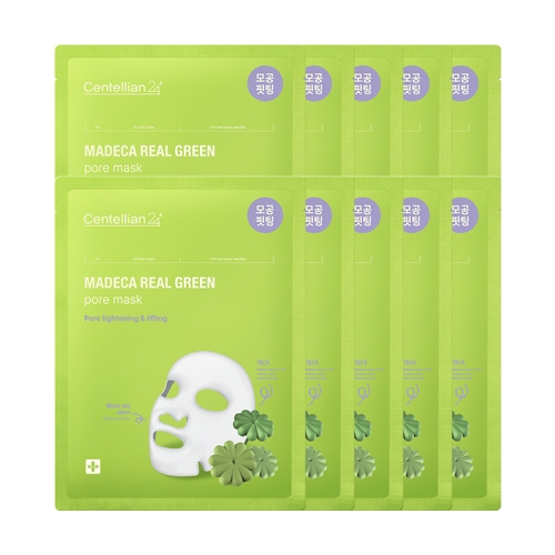 동국제약 센텔리안24 마데카 리얼 그린 포어 마스크 (10매)_이미지