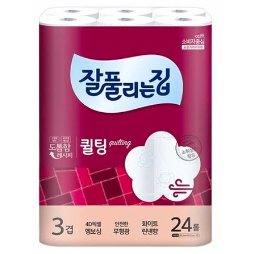 미래생활 잘풀리는집 퀼팅 30m (24롤) (1팩)