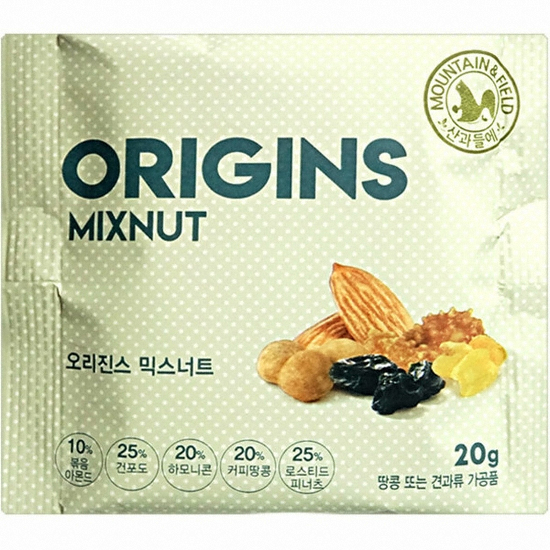 산과들에 오리진스 믹스너트 20g (50개)