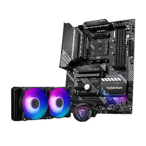 <b>MSI</b> MAG B550 토마호크 + 코어리퀴드 240R