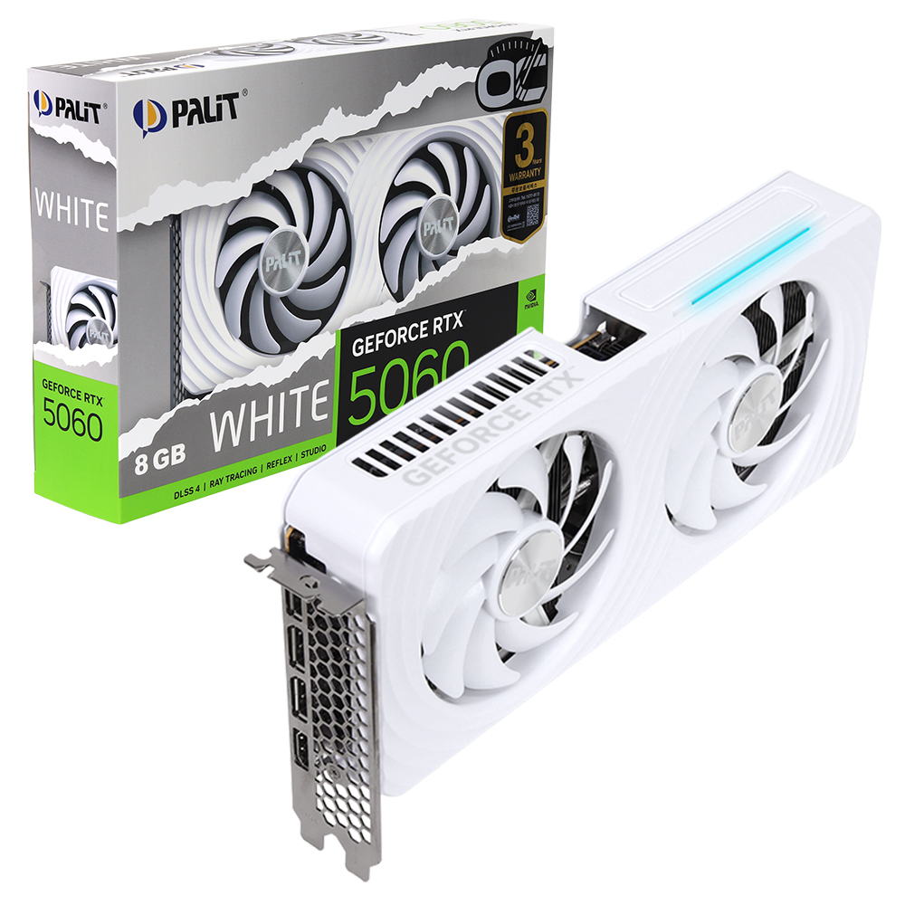 PALIT  지포스 RTX 5060 WHITE OC D7 8GB 이엠텍