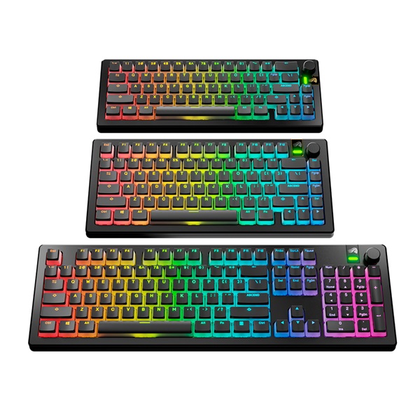글로리어스 AURA V3 RGB 푸딩 키캡 세트 (블랙)_이미지