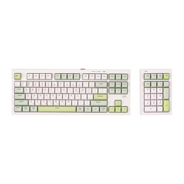 지클릭커 OFFICEPRO 사일런스M 멀티포지션 WK87+NK21 무선 (Greenwich)_이미지