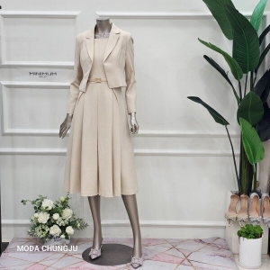 미니멈 패플 MD 자켓 원피스 페미닌 투피스 셋트 MD MYAAWO125