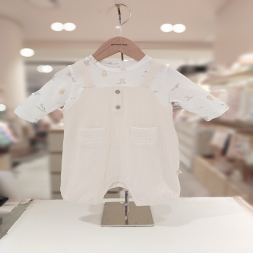 중동텍스타일 오가닉맘 제오칠부우주복 MLSLQE10