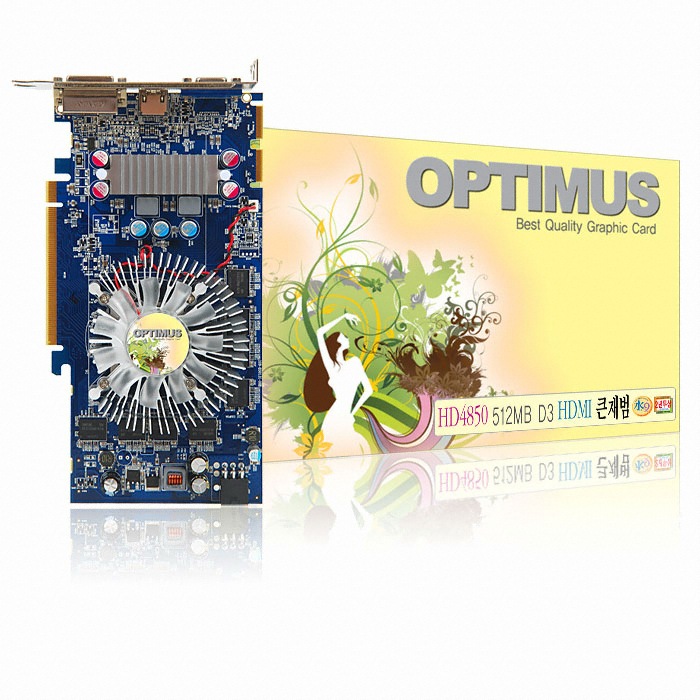 ���������� �󵥿� HD 4850 OPTIMUS ū��� HDMI D3 512MB