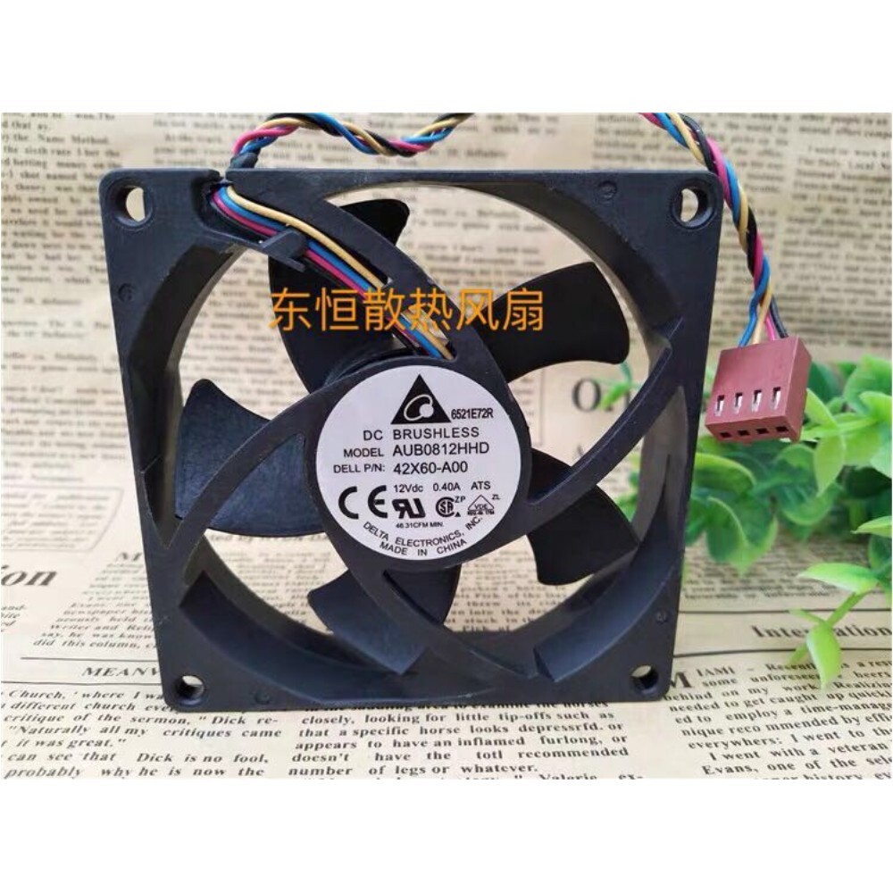 AUB0812HHD 8020 8cm 12V 0.40A Dell 섀시 서버 CPU 냉각 팬