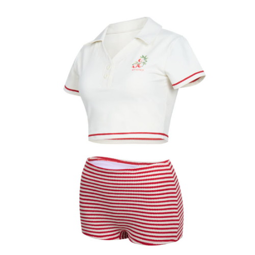 레노마수영복 여성 스트라이프 포인트 래쉬가드 레드 RN-LS2F553-RD이미지입니다. 누르면 해당 게시물로 새창이동합니다.