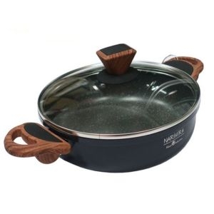 나리히라 인덕션 전골 냄비 샤브샤브 찌개 대리석 냄비 24cm