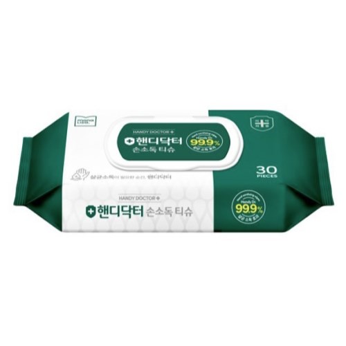 핸디닥터 손소독 티슈 캡형 30매