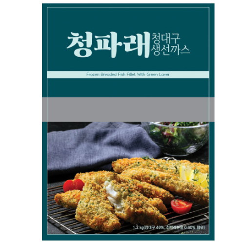 아쿠아링크 펀쿡 청파래 청대구생선까스 1.2kg